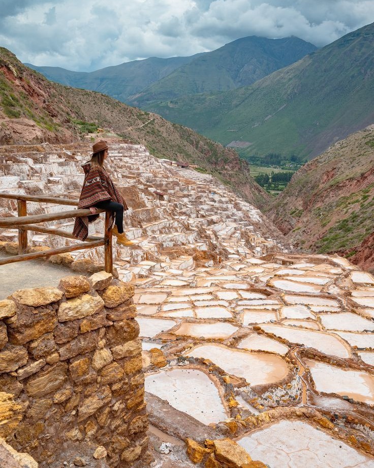 Ancient Inca archaeological site ruins in the Sacred Valley