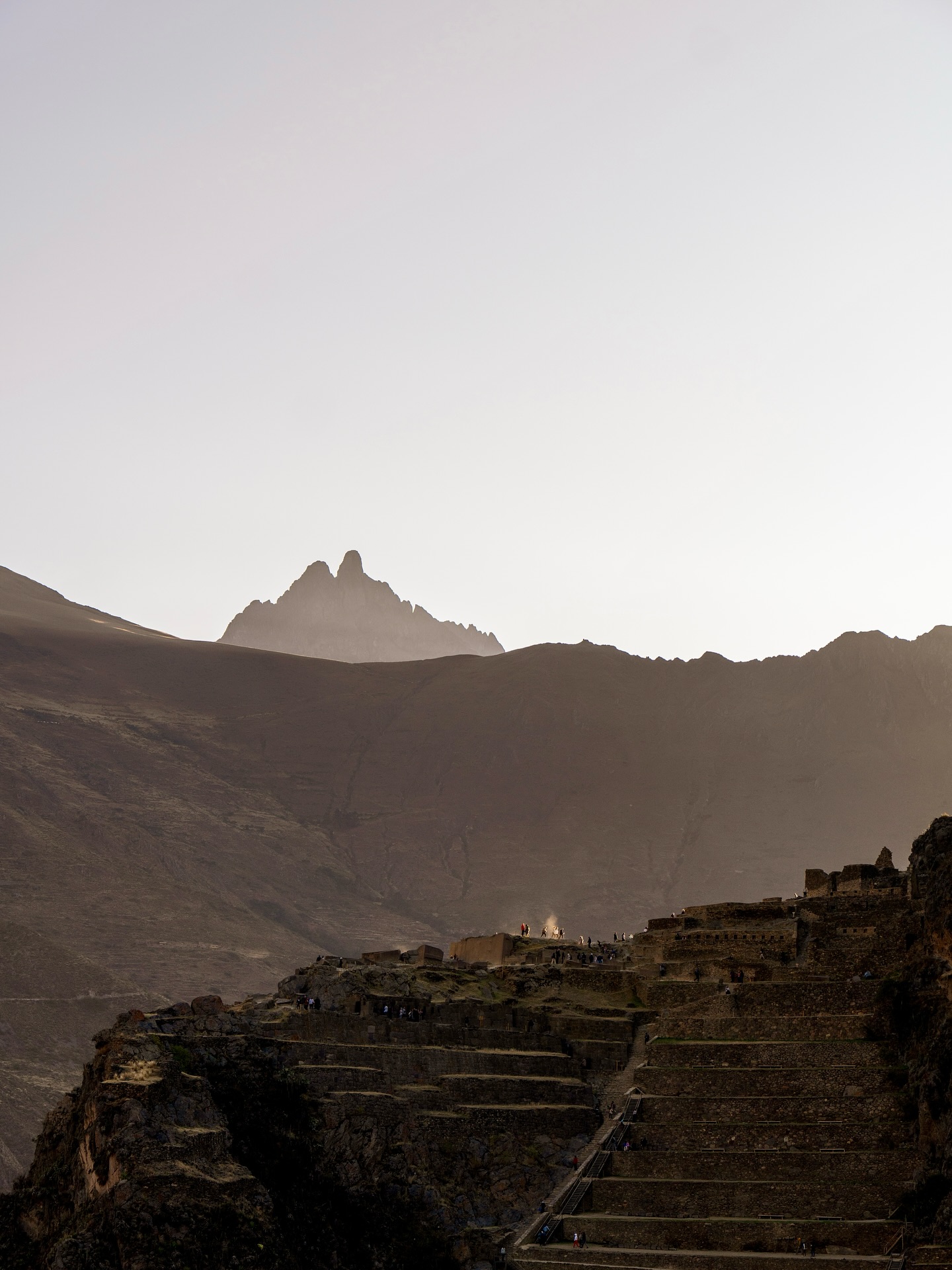 Traditional Andean agricultural terraces in the Sacred Valley