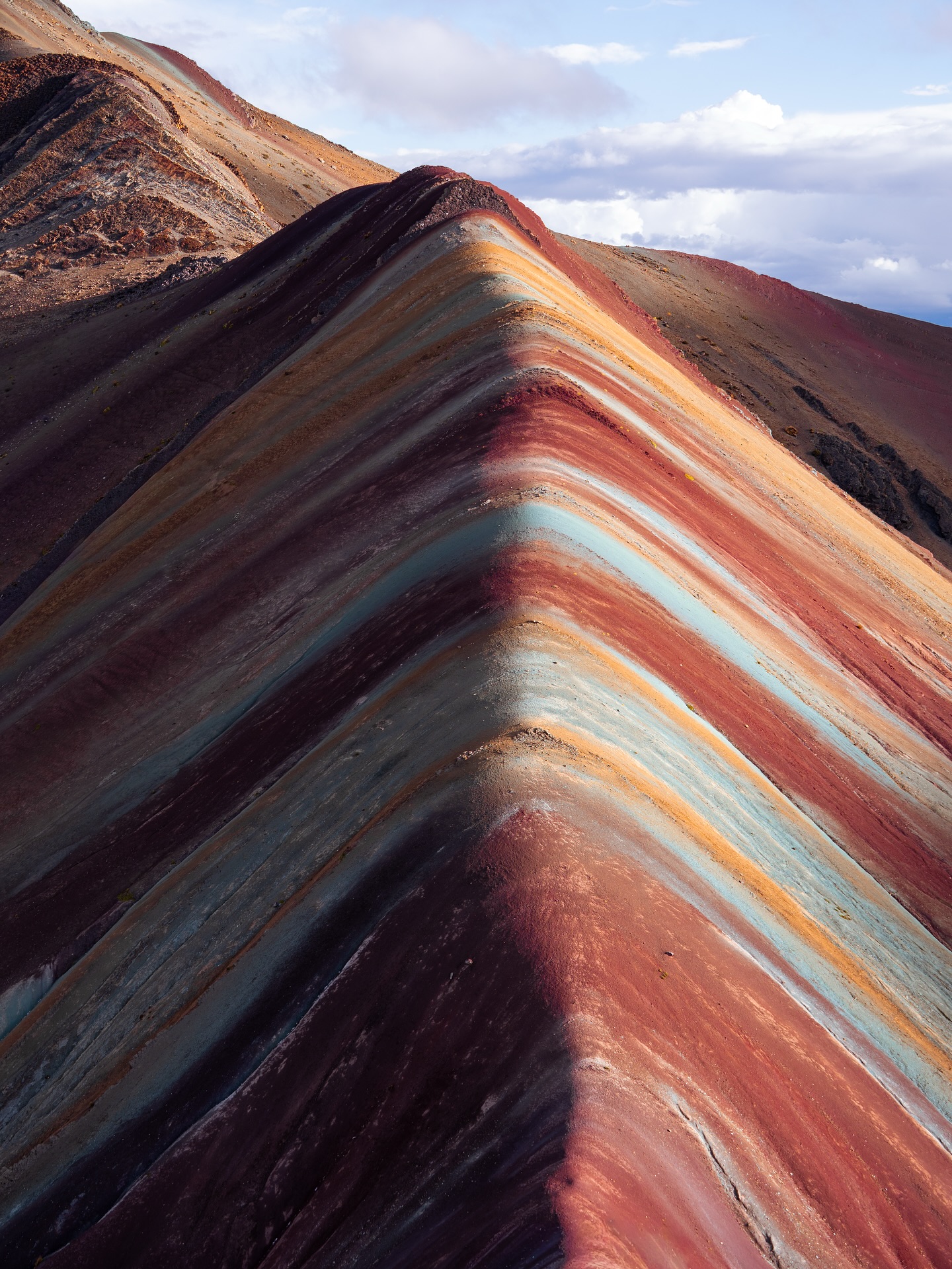 Breathtaking view of the 7 colored mountain Vinicunca