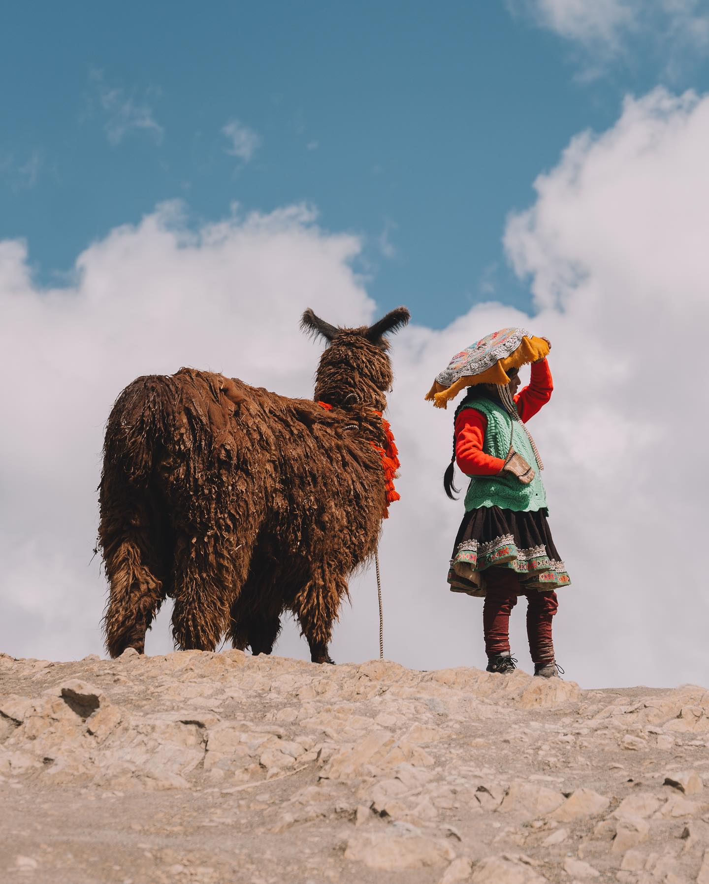 Scenic Andean mountains on the way to Vinicunca